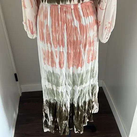 NWT Young Fabulous & Broke Geode Jillian Tie Dye Multi Faux Wrap Tie Waist - Picture 15 of 16